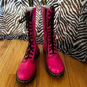 Dr Martens hot pink - 9733 w double zipper